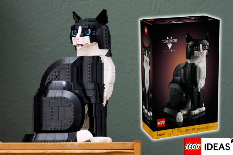 Build Your Own Cat With LEGO Building Blocks For Adults